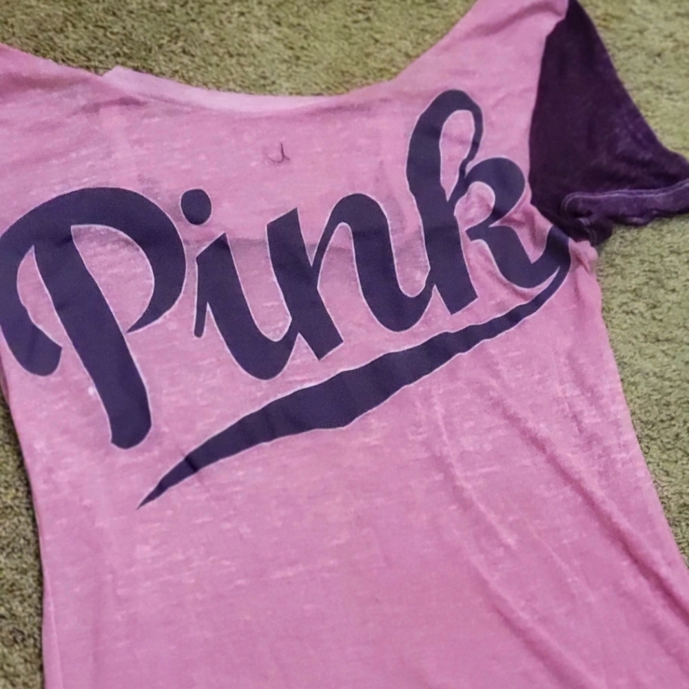 Pink vs cold shoulder T shirt